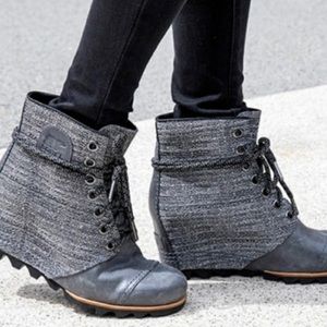 Sorel PDX Wedge Lace Ankle Boot Size 8